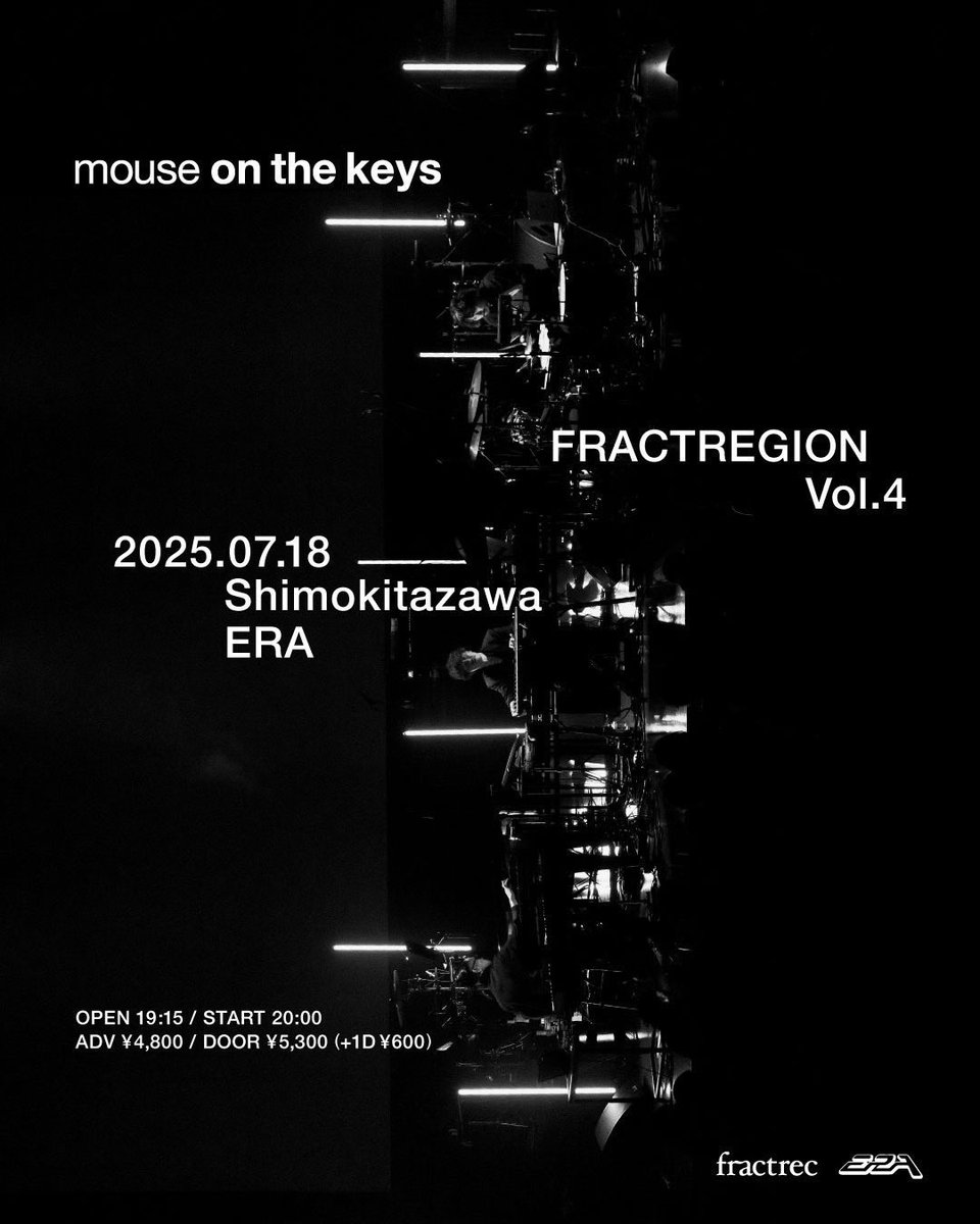 【限定グッズ】7/18(金) mouse on the keys単独公演<a href="/RDS_ERA/">下北沢ERA</a> にて、UKEUツアー厳選ライブ音源4曲入り特製プラスチックカード（シリアル番号付）を数量限定販売。ライブと共にぜひお楽しみください。

チケット情報： t.livepocket.jp/e/mouseontheke…