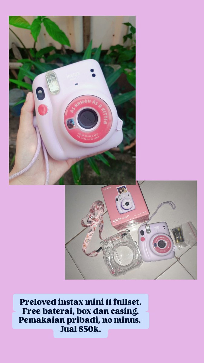 loafechann's tweet photo. @salshaau1118961 Ini yaw wkwkwk siapa tau ads yg lagi cari kamera instax. https://t.co/qAQNQ3X7rh