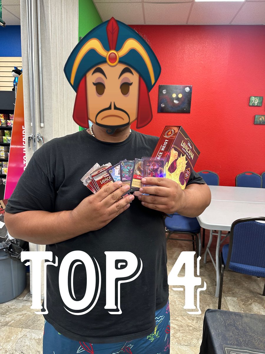 Alphajbojafar's tweet photo. Top 4 out of 26 player at nerdy needs set champ π₯π€πΎ red Jafar
#setchamp #ravensburger #tcgplayer #AlphaNerdGaming #TradingCards #jafarpeople #Lorcana #jafarpeople #disneylorcana #meta #tcg #CommunitySupport https://t.co/5AaMJw64OE