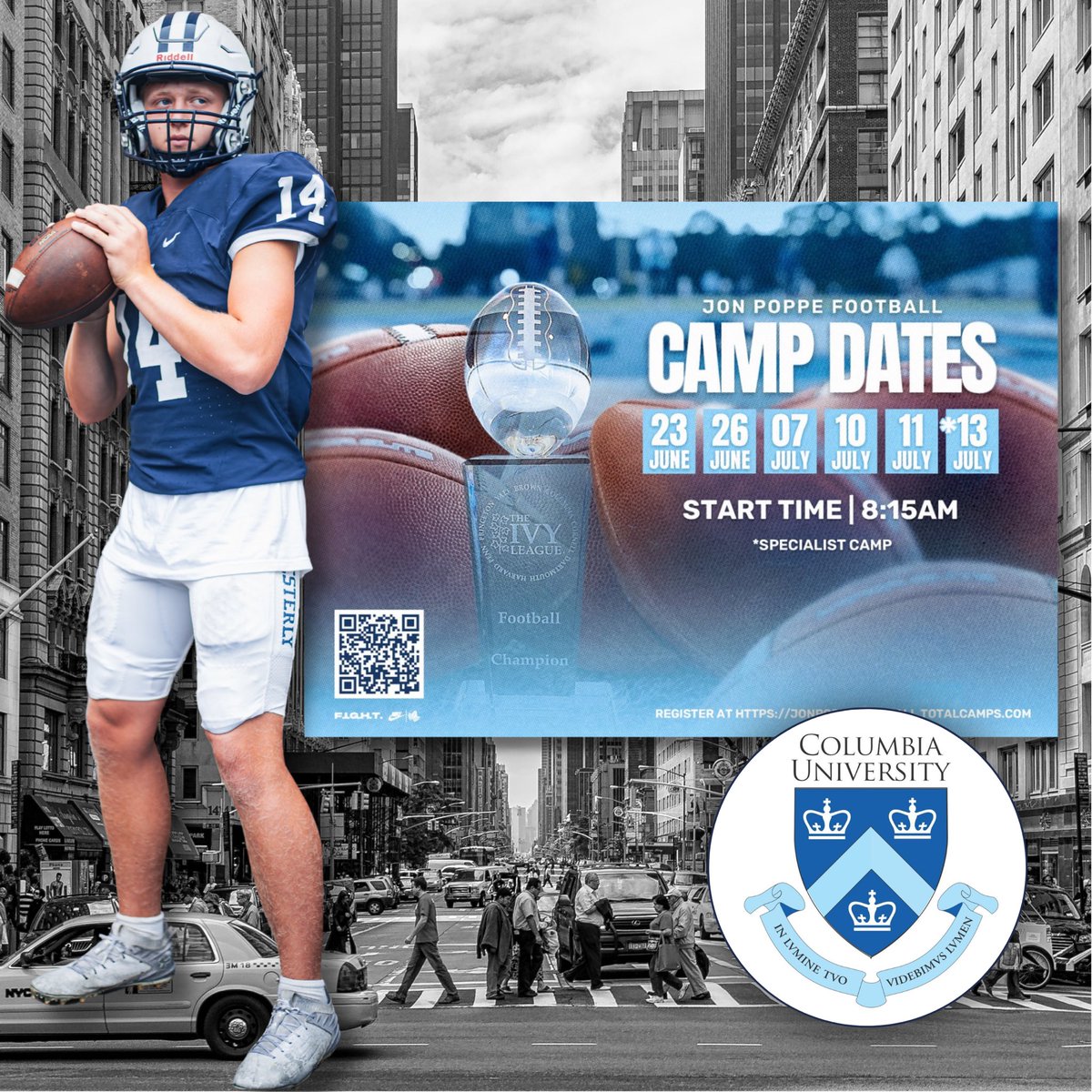 Landon Husereau 2027 QB (@landon_husereau) on Twitter photo Can’t wait to be in New York tomorrow for <a href="/CULionsFB/">Columbia Football</a> prospect camp!!
Thank you for the invite <a href="/Coach_Poppe/">Jonathan Poppe</a> <a href="/SSmith_II/">Coach Seitu</a> <a href="/_CoachG_/">Garrett McLaughlin</a>
<a href="/WPSBulldogs/">WPS Bulldogs</a> <a href="/WPSBulldogsFB/">Westerly Bulldogs Football</a> <a href="/BreakthroughEFB/">Breakthrough Elite Football</a> <a href="/M2_QBacademy/">M2 QB Academy</a> Can’t wait to be in New York tomorrow for <a href="/CULionsFB/">Columbia Football</a> prospect camp!!
Thank you for the invite <a href="/Coach_Poppe/">Jonathan Poppe</a> <a href="/SSmith_II/">Coach Seitu</a> <a href="/_CoachG_/">Garrett McLaughlin</a>
<a href="/WPSBulldogs/">WPS Bulldogs</a> <a href="/WPSBulldogsFB/">Westerly Bulldogs Football</a> <a href="/BreakthroughEFB/">Breakthrough Elite Football</a> <a href="/M2_QBacademy/">M2 QB Academy</a>
