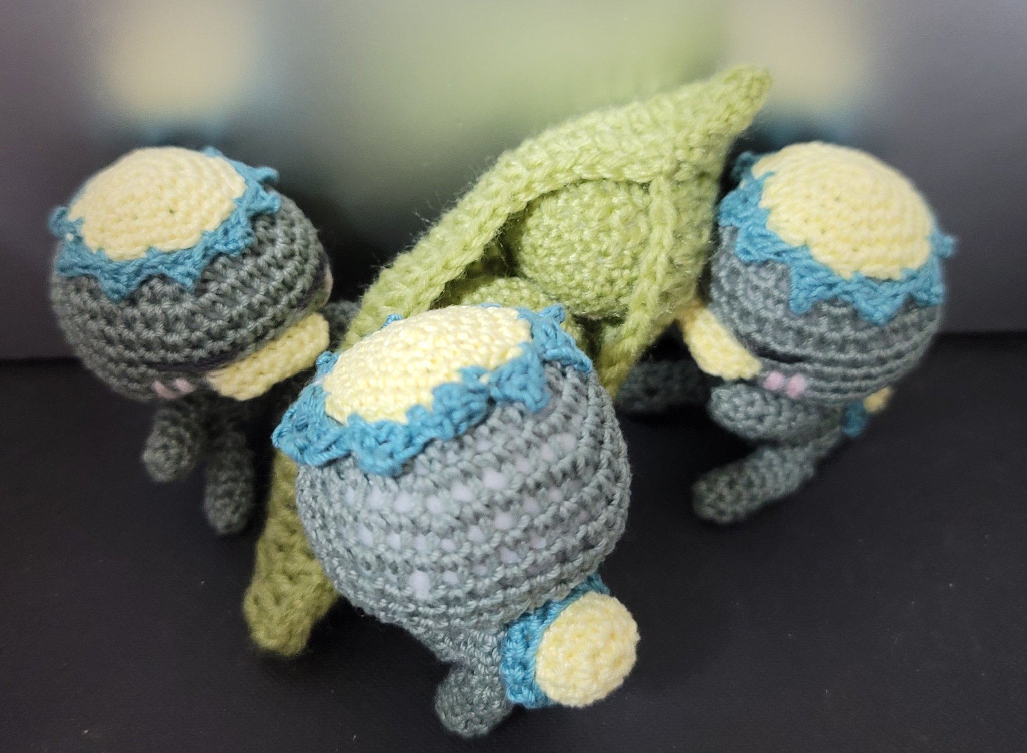 [♡muguetᵕ̈♡]あみぐるみ③ あみぐるみ試作🐰🐼🐱🐶 mirei'sミレイズさん @mireis_handmade