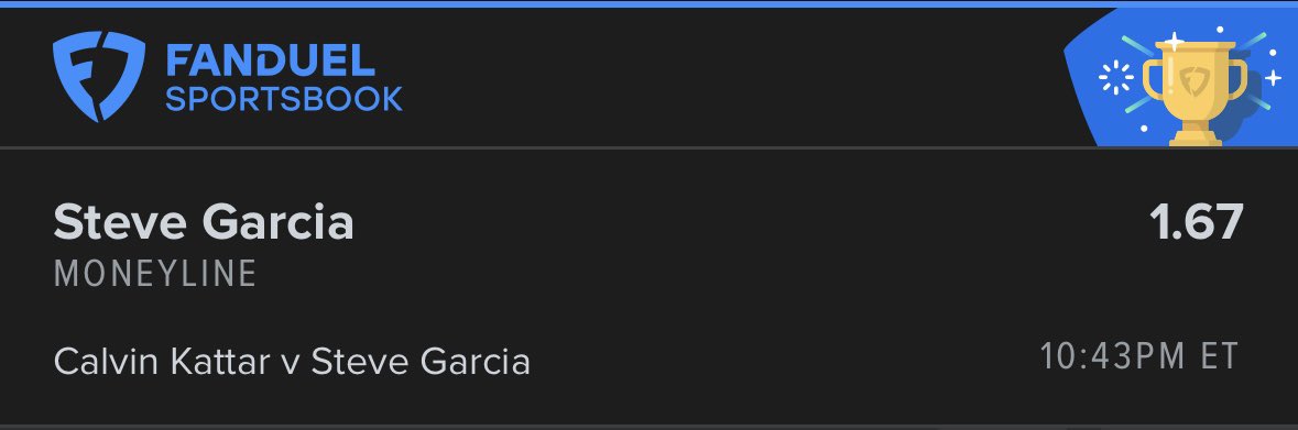 Audmane (@mmaudial) on Twitter photo FUCKING BANGGGGGGG ME🍻🏆✅🔥💰
+1500 & 5U GARCIA🐳 CASHED WITH FLYING COLORS. 0 SWEAT WHATSOEVER. WE DO THIS.
<a href="/CageCapitalMMA/">Cage Capital</a>
#UFC #UFCNashvile #UFCFightNight #sportsbettingpicks #sports FUCKING BANGGGGGGG ME🍻🏆✅🔥💰
+1500 & 5U GARCIA🐳 CASHED WITH FLYING COLORS. 0 SWEAT WHATSOEVER. WE DO THIS.
<a href="/CageCapitalMMA/">Cage Capital</a>
#UFC #UFCNashvile #UFCFightNight #sportsbettingpicks #sports