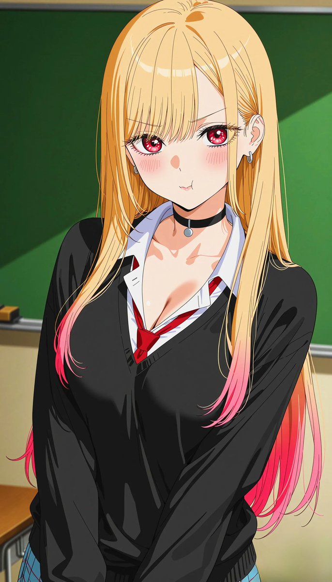 ほっぺを膨らませ不満げな海夢ちゃん