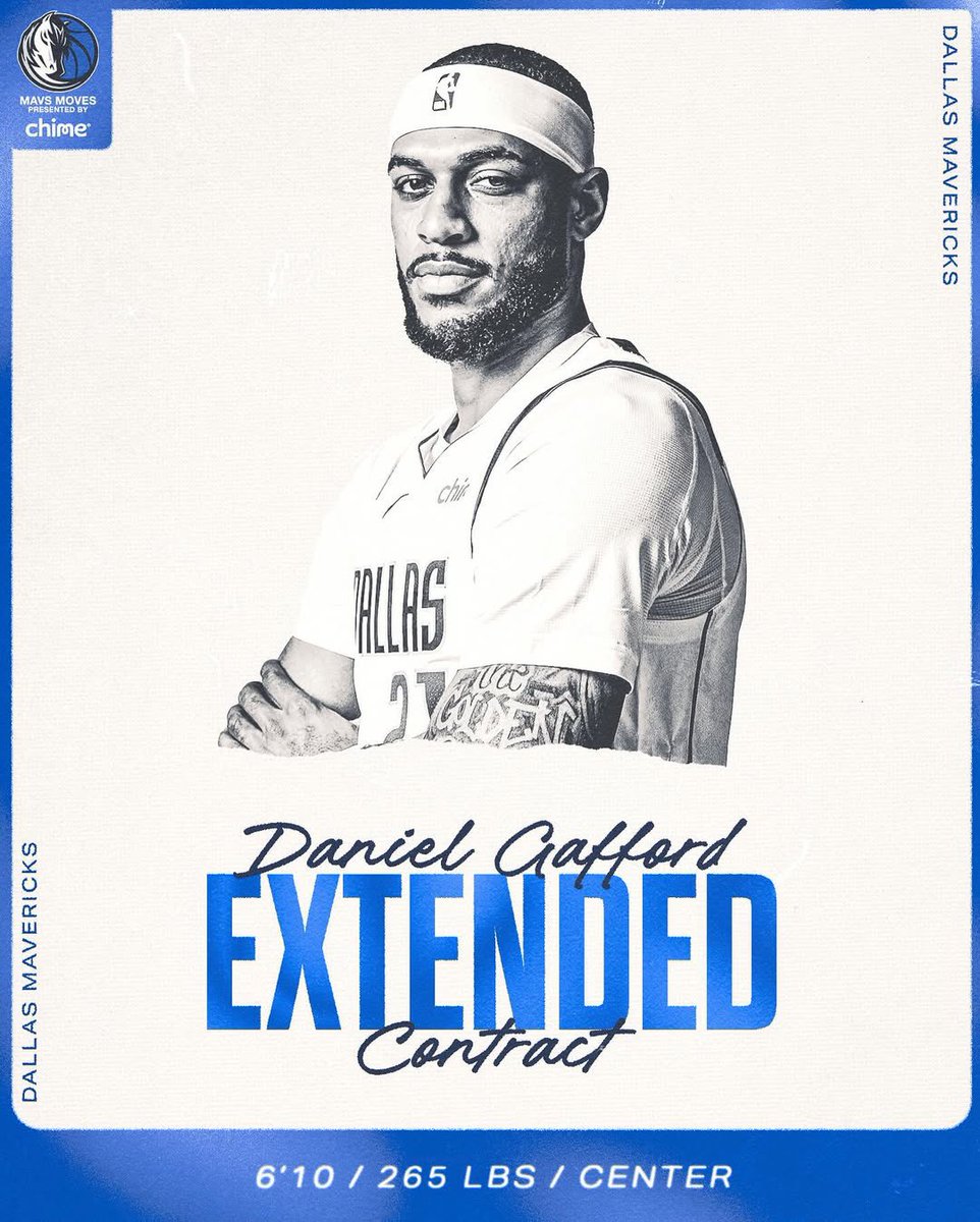 gaffordmuse's tweet photo. Gaff has been extended! 

(via @dallasmavs) https://t.co/I8nofUBlB6