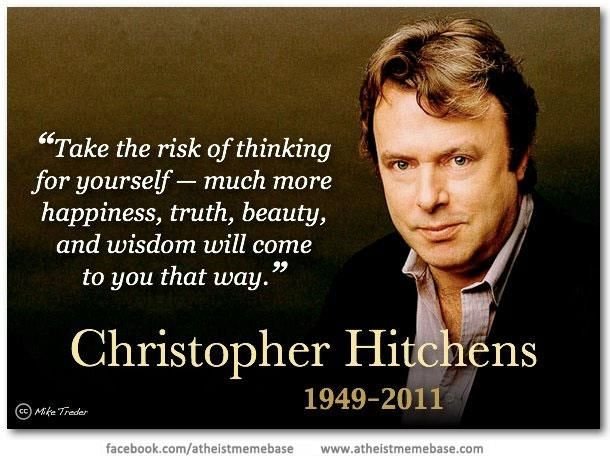 Virgofolkie's tweet image. Been thinking of Hitch (RIP) lately.  This is part of his closing statement from one of his last debates--one of the most moving speeches I've ever heard... #ChristopherHitchens #ThinkForYourself