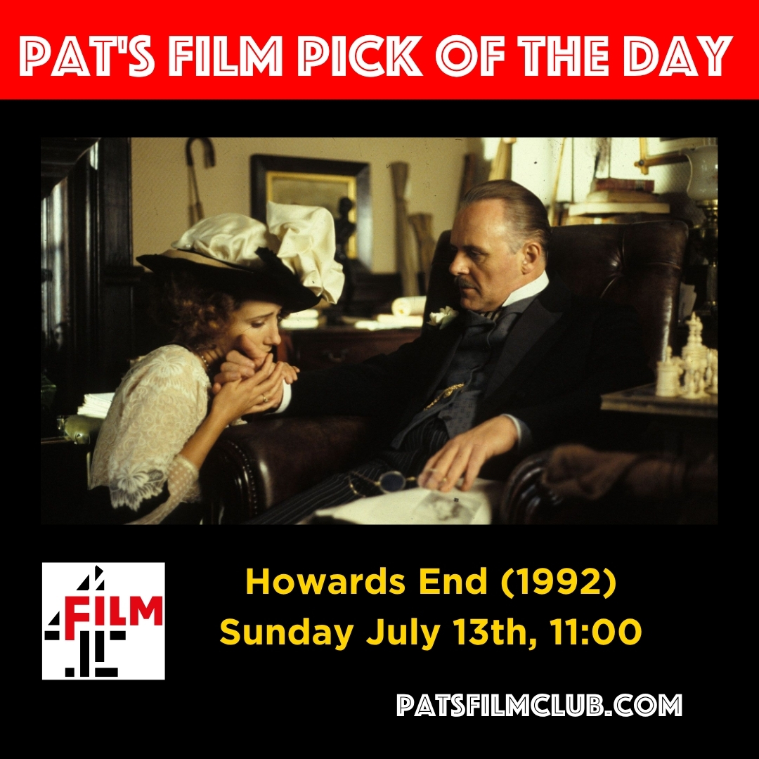 PatsFilmClub's tweet image. One of the great literary adaptations – and one of Emma Thompson’s finest performances.

💫 Howards End (1992)
📺 Film4 | Sunday 13 July | 11:00am

Class, change, connection – it’s all here, told with extraordinary grace.
#PatRecommends #HowardsEnd #EmmaThompson #Film4