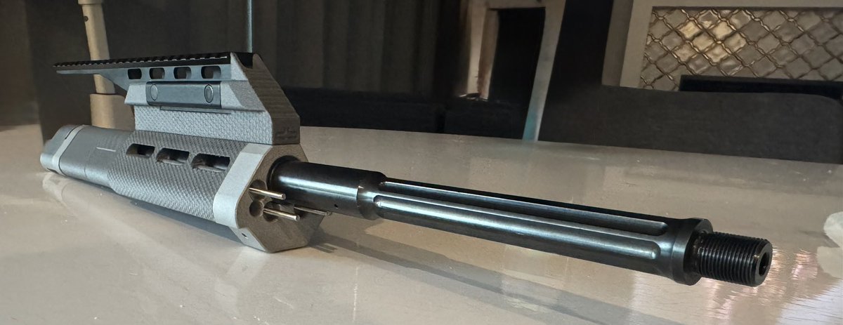 AUG Receiver coming along great! New cantilever optic mount to get that sight up over the stock.