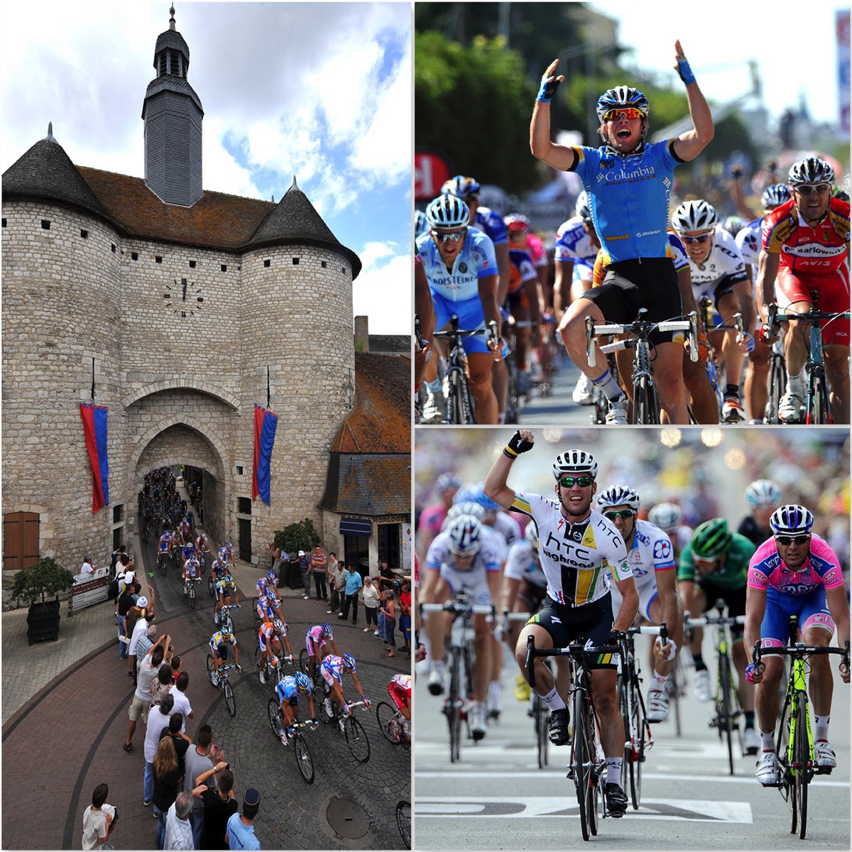 grahamwatson10's tweet image. Stage 9 into Chateauroux, re-named for the day as 'Mark Cavendish Town', in honour of the three-time stage-winner here: Cavendish won in 2008, 2011, and 2021... We're in chateau country all day, there'll be lots of them to enjoy...