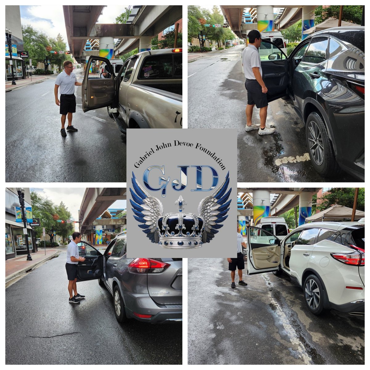 The_AutoValet's tweet image. Rainy Saturday evening serving the kick off event for the Gabriel John Devoe Foundation held at The Lark downtown Jacksonville #theautovalet #exemplaryservice #SafeValetTaskForce #valetperfected #JacksonvilleValet #servingothersbeforeself