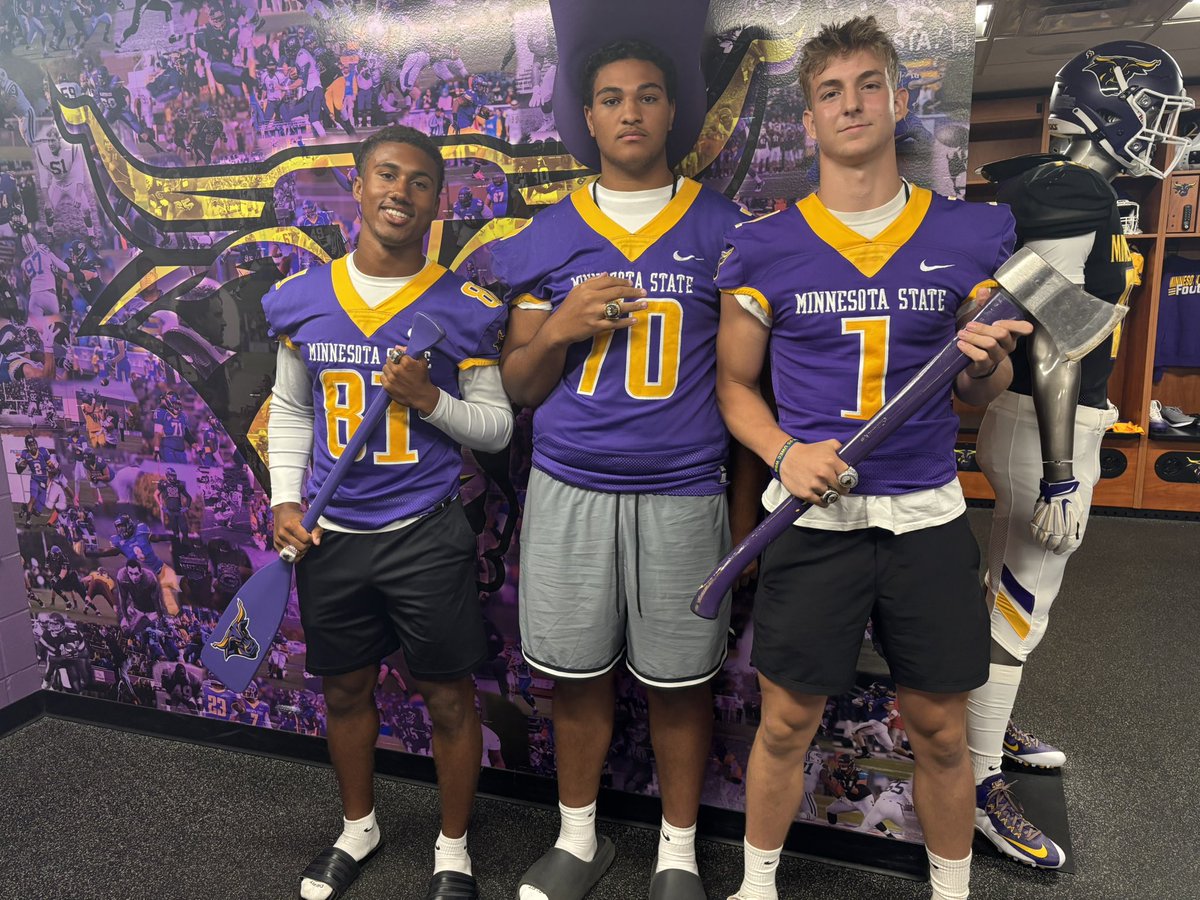 Treyvon Steinseifer (@treysteinseifer) on Twitter photo Thank you <a href="/CoachHenning75/">Chad Henning</a> and <a href="/MinnStFootball/">Minnesota State Football</a> for the amazing visit today! Had an amazing time swing campus and learning more about the football programs history and the school!@CoachSMorris <a href="/PrepRedzoneWI/">Prep Redzone Wisconsin</a> <a href="/MJ_NFLDraft/">Mark Johnson</a> <a href="/repattermann/">R.E. Pattermann</a> <a href="/KBHSAthletics/">Bradford Athletics</a> Thank you <a href="/CoachHenning75/">Chad Henning</a> and <a href="/MinnStFootball/">Minnesota State Football</a> for the amazing visit today! Had an amazing time swing campus and learning more about the football programs history and the school!@CoachSMorris <a href="/PrepRedzoneWI/">Prep Redzone Wisconsin</a> <a href="/MJ_NFLDraft/">Mark Johnson</a> <a href="/repattermann/">R.E. Pattermann</a> <a href="/KBHSAthletics/">Bradford Athletics</a>