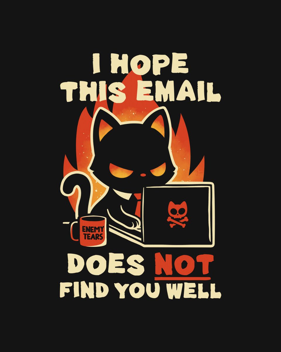 THE DAILY | “Furmal Wishes” by #retrodivision starts at just $13 today only at #TeeFury! ⚡
loom.ly/eog8-kU 

#tshirts #teefury #graphictee #teeoftheday #tees #tshirtoftheday #teeshirts #cat #office #email #evil #cats #cute #originalart #funny