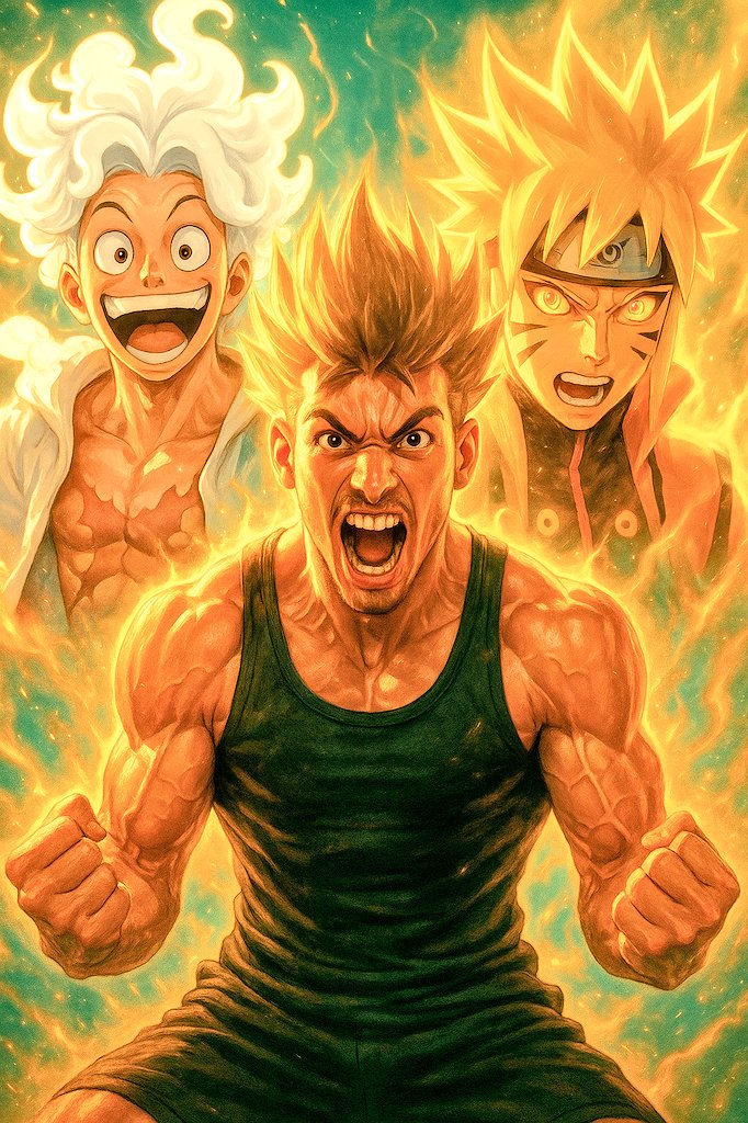 Actor0nDrip's tweet photo. Luffy laughs.
Minato stays silent.
Me?
I’ve awakened.

Gear 5. Kurama Mode. Super Saiyan Soul.
Pick your fighter.

#AnimeIRL #Lumaria #ONEPIECE #NARUTO #DragonBall #VisualDrop #Gear5 https://t.co/JiejcGLfGL