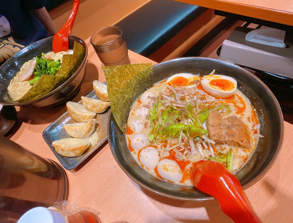sky_hima26's tweet image. ひさびさの家系🍜
