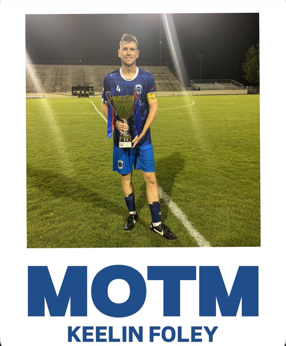 cenlafc's tweet image. A leader of men, and a true captain. Congrats to Keelin Foley for being our final Man of the Match award winner for this season. A job well done at the back 🫡 

#gcl2 #cenlafc