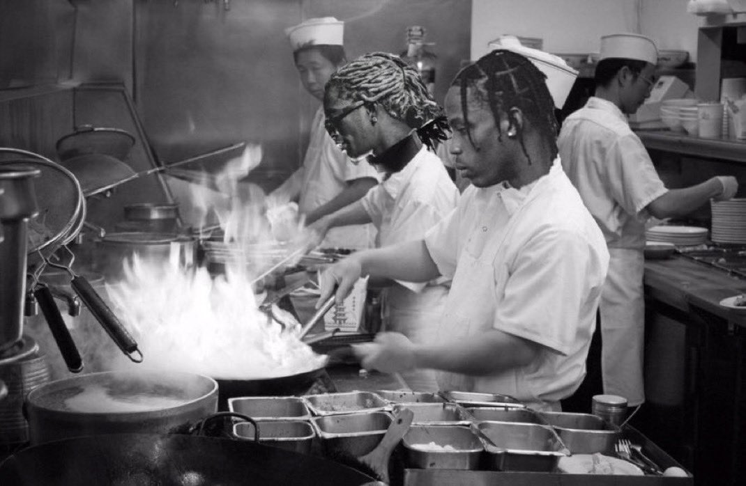 TRAVIS SCOTT IS COOKING RIGHT NOW