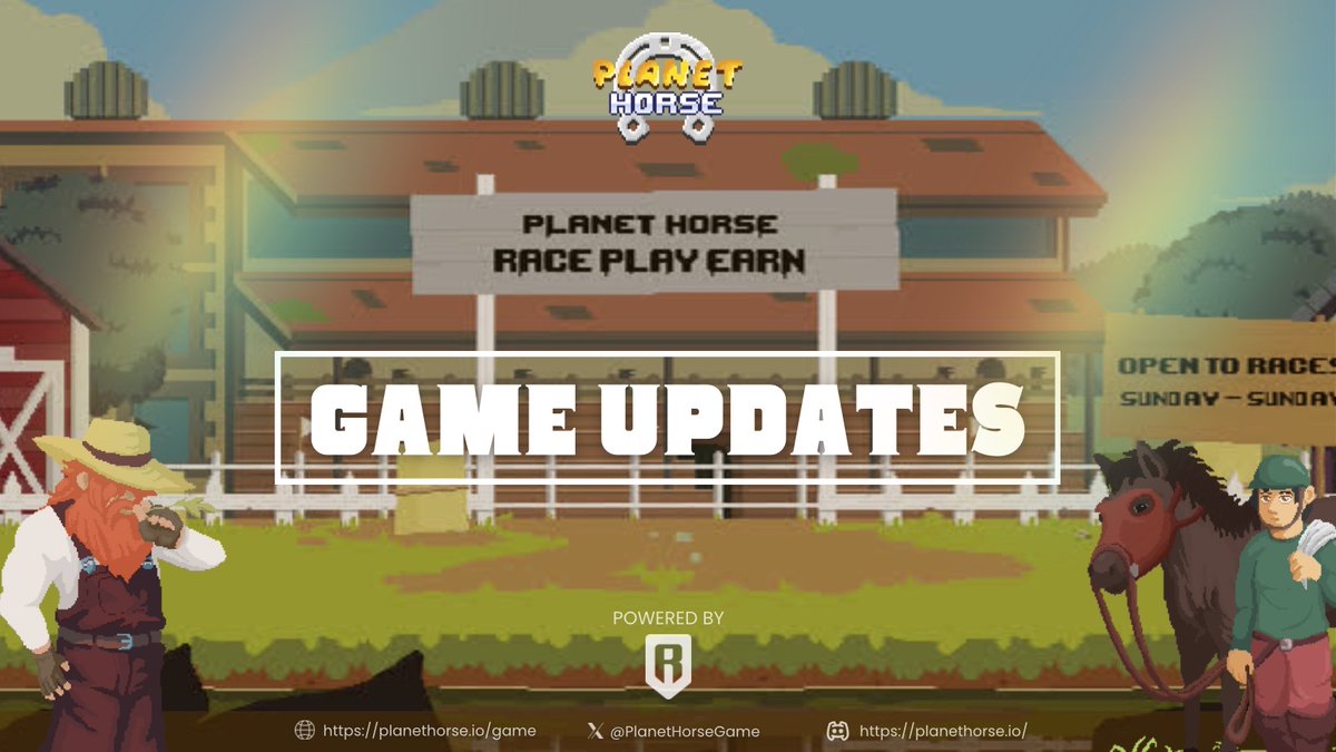 ✨Planet Horse v1.1.5 Live! 

🔄 Break items into materials 
🆕 Scrap Metal &amp; Leather
🏆Baby Ronke Trophy
⏳ 6h unequip cooldown 
📦 Multi-chest opening 
🐞 Bug fixes 
🔮 Next: Champ Chest, Upgrade &amp; Market soon!

🏇 #PlanetHorse
