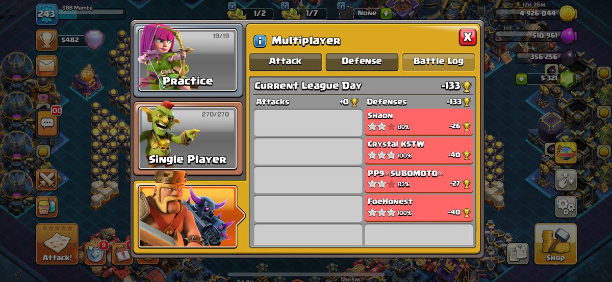 Nice start to the day🔥5615 (13.5k) reset, surely my offense will take advantage of these defenses and click one of these days🤣