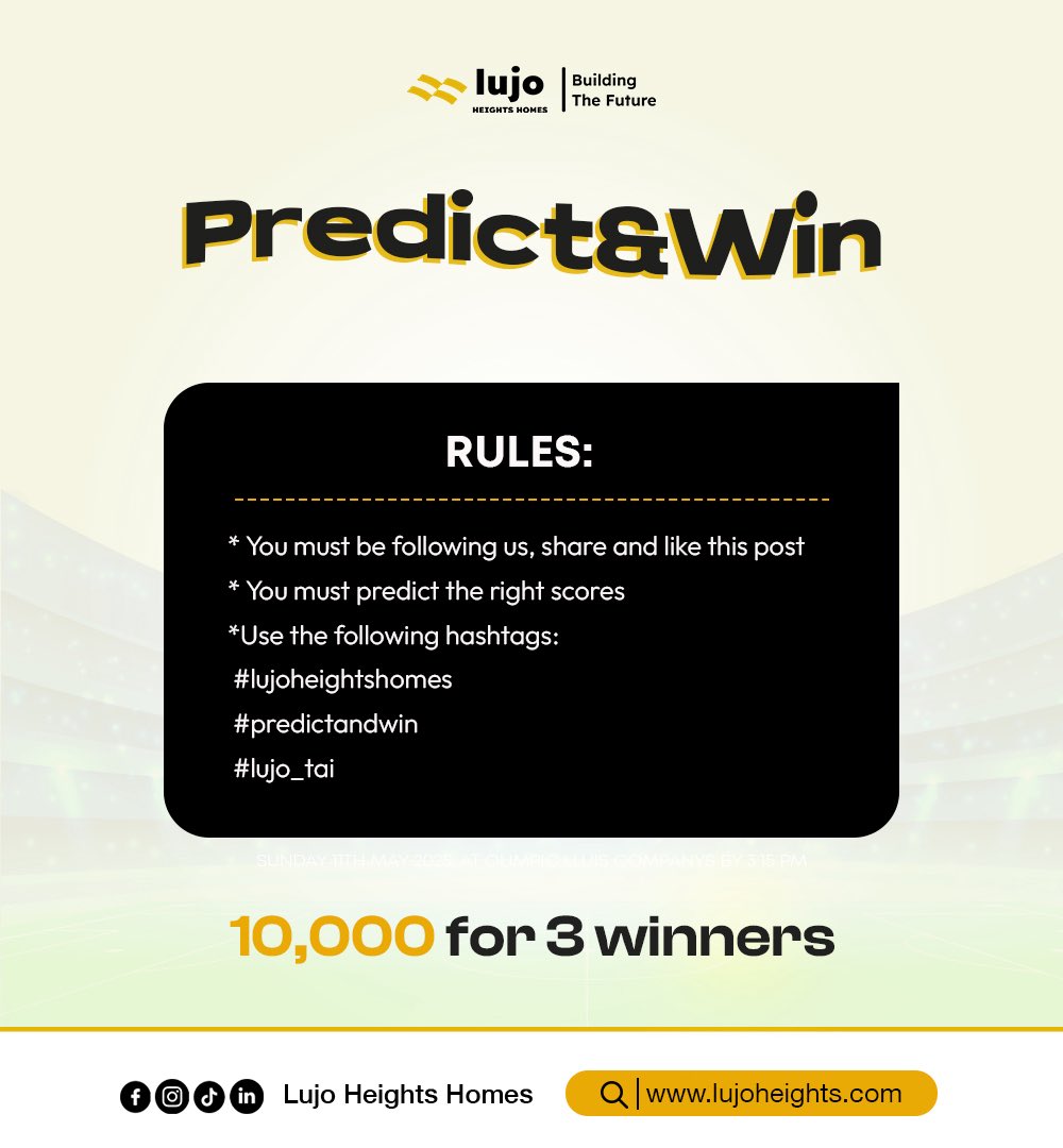 🏆 PREDICT &amp; WIN! 🔥 Chelsea FC 🆚 PSG ⚽

Think you know football? Drop your predictions for the PSG vs Chelsea FC match today and stand a chance to win amazing prizes! 🎉

#PredictAndWin #FootballChallenge #footballfans #PSGvsChelsea #footballlovers #footballfans 
#Peller