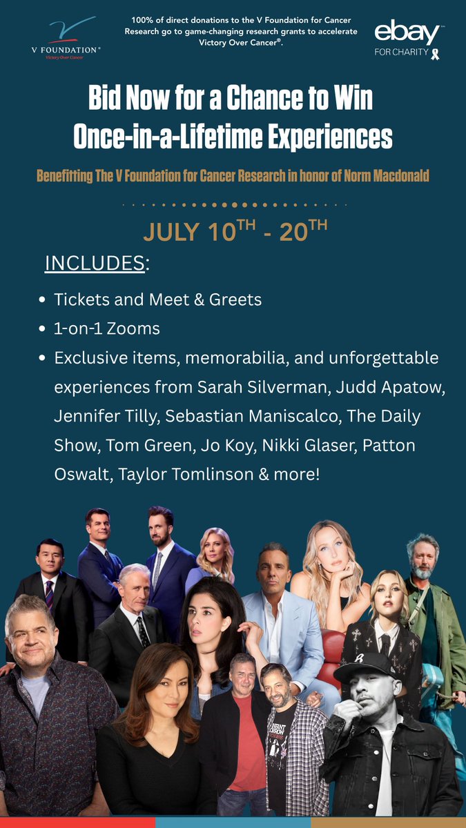 I’ll leave you a voicemail or I’ll be your outgoing message- whatever you want

ebay.com/e/charity/the-… Norm Macdonald Auction | eBay. Benefiting The V Foundation