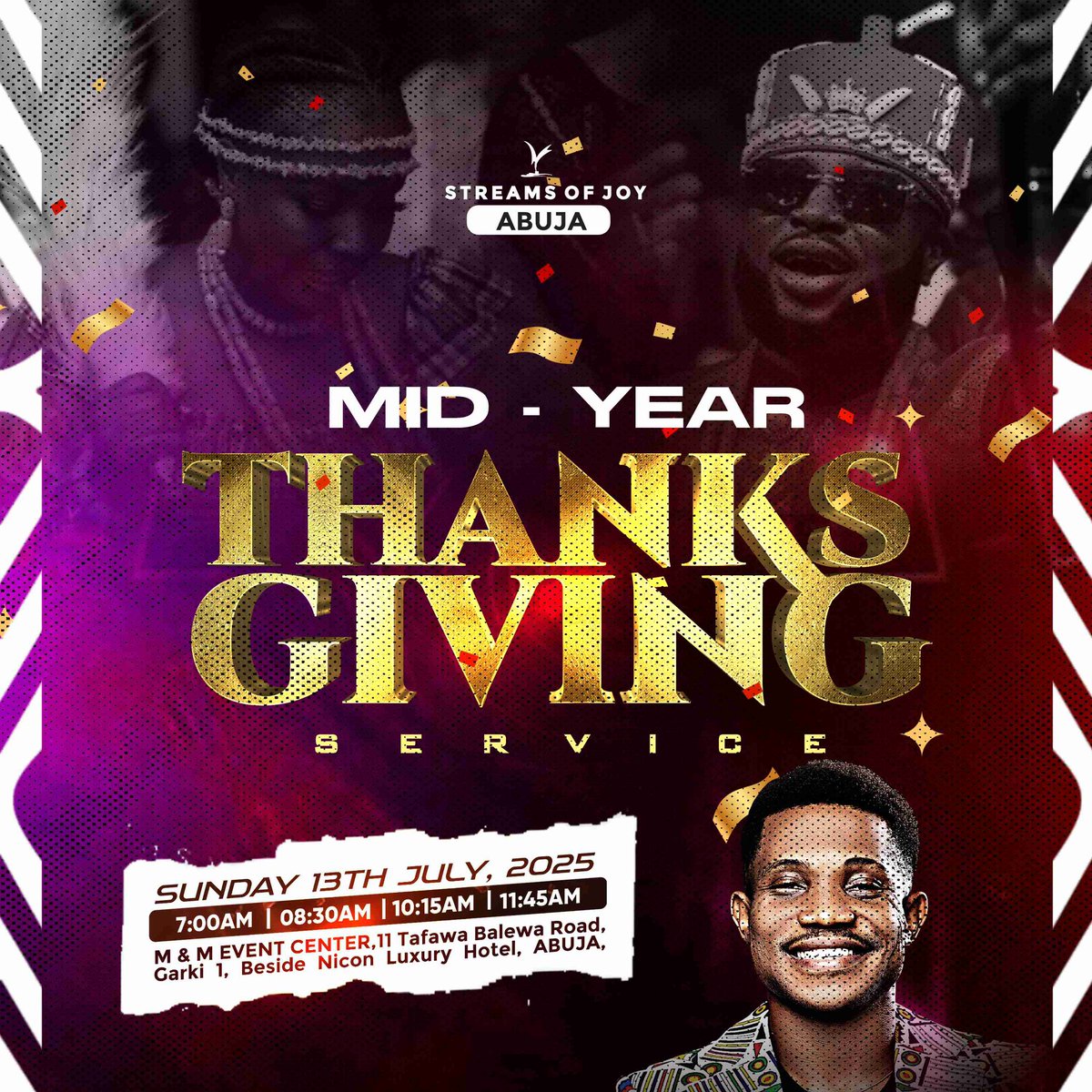 It’s MID YEAR THANKSGIVING and the end of our 14 DAY MID YEAR FAST .  What a Glorious Service it will be . See you soon . Which Service are you coming for ???