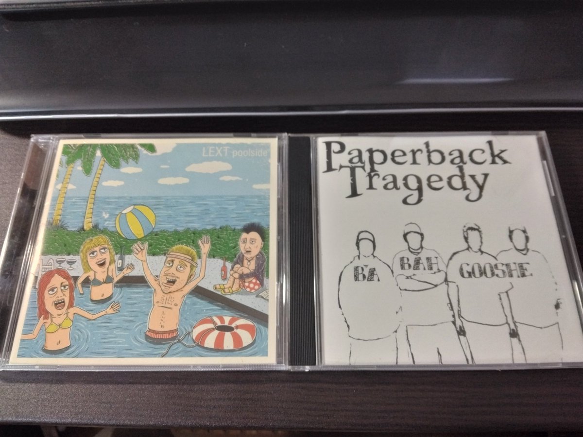 fastcircle's tweet image. 今日はこんな感じのCDを聴いて過ごしてます。
 #Lext
 #paperbacktragedy