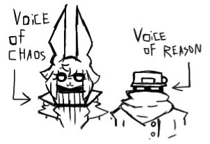 HelloAbyssal's tweet image. My characters appeared again
Kisha and sturm tidbit
Kisha stole a brass knuckle from a police evidence locker
To copy the fact sturm had a army knife
sturms entire coat n cap was a leparida mailman outfit he found in a bargain bin
Which leparidas did mistake him for it