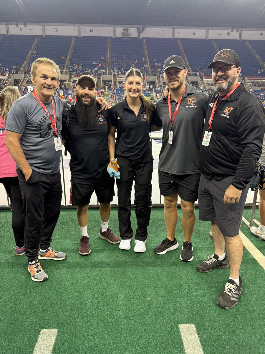BakerWomensWR's tweet photo. BU coaches in Fargo this weekend, with over 2,000 entries representing states all across the country https://t.co/72Ukzq418v
