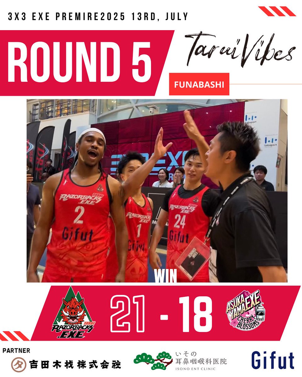 taruirazorbacks's tweet photo. ONE MORE🐗💨💨💨🔥

@3x3league 

#tarui #垂井　#垂井町　#taruivibes
#��井祭 #3x3 #3x3exe #3x3basketball #razorbacks #taruirazorbacks #バスケットボール #バスケ #垂井レイザーバックス https://t.co/fQTE7FgIMS