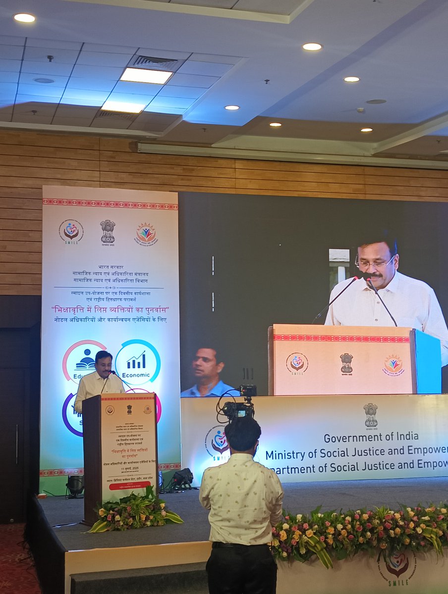 One-day Workshop and National Stakeholders Consultation on SMILE Sub-Scheme for Nodal Officers and Implementing Agencies at the Brilliant Convention Centre, Indore.