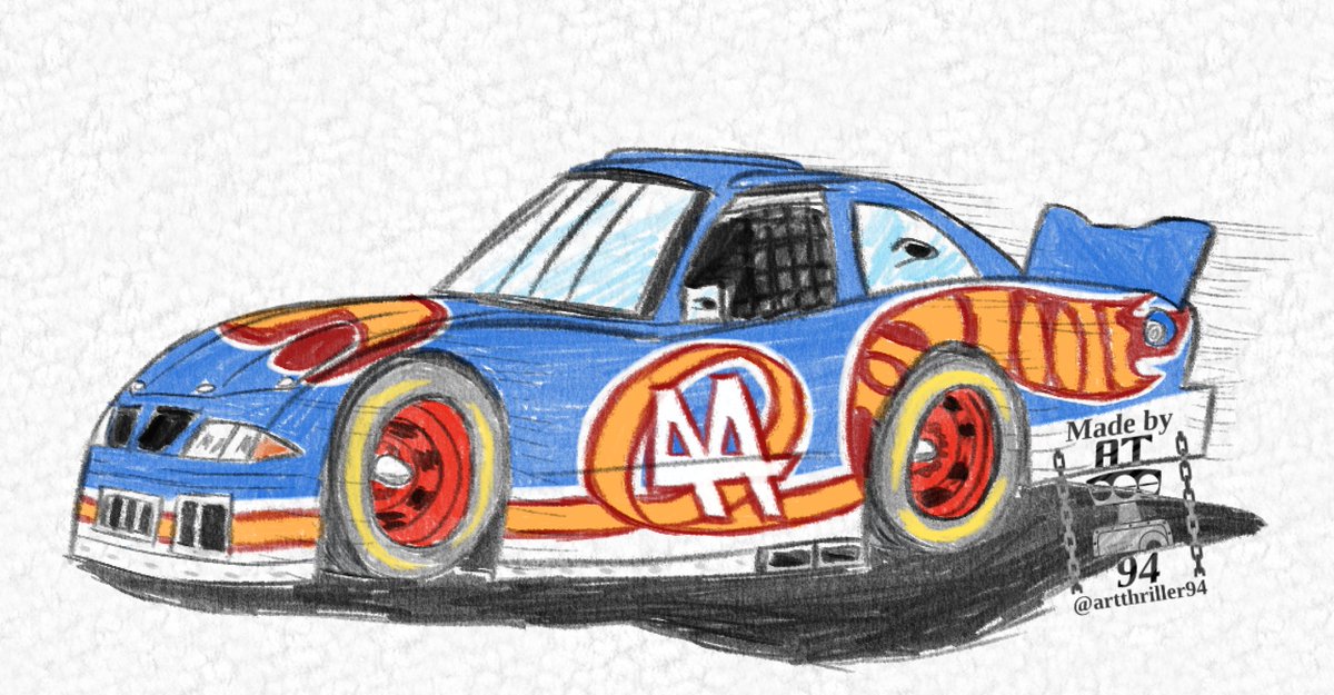 (digital doodle) The first time I saw this NASCAR race car was in Hot Wheels Turbo Racing (1999) (PS1). 🎮 Always picked this one and I raced. 😊 Brings back memories...
#hotwheels #NASCAR #doodle