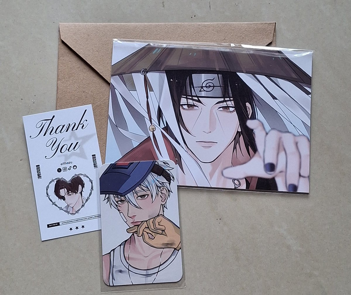 Pas artnya lewat tl udah naksir bgt sama itachinya... tentu saja aku bawa pulang pas ada PO🙂‍↕️ +nagi ganteng🫶🏻

Tysm kak <a href="/eithazu/">eitha. chibicon8 PO📌</a> !