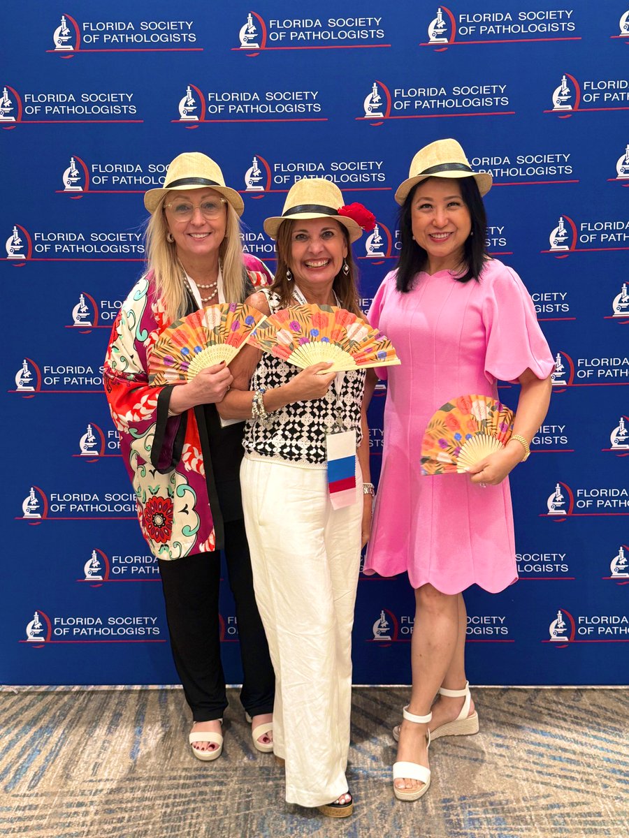 Florida Society of Pathologists (@flpathologists) on Twitter photo Having a blast at the <a href="/FLPathologists/">Florida Society of Pathologists</a> Summer Meeting with amazing colleagues. Celebrating pathology, collaboration, and a little flair 🔬⛱️😎
#PathTwitter #WomenInPathology #FSP2025 #FLPath Having a blast at the <a href="/FLPathologists/">Florida Society of Pathologists</a> Summer Meeting with amazing colleagues. Celebrating pathology, collaboration, and a little flair 🔬⛱️😎
#PathTwitter #WomenInPathology #FSP2025 #FLPath