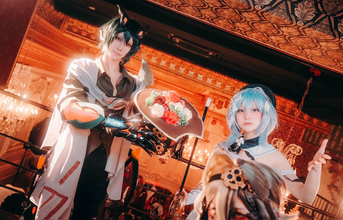 ⚠cosplay　コスプレ
崩壊3rd / Honkai Impact 3rd
🎩💐🎉✨️✨️✨️
#HonkaiImpact3rd #Griseo #Kosma 
#あなたのためにある楽園併せ0420