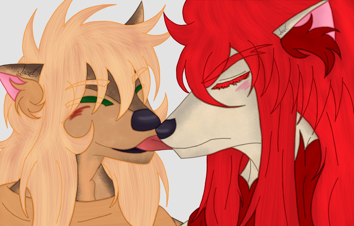 Falling in love with the Au of <a href="/cotybelux/">𖤐 𝐐𝐔𝐄𝐄𝐍 ! ♚ 🇦🇷</a>  Here you have something of Milo and Camus together. Milo loves to give love to Camus, who has already gotten used to it (although the others don't notice), he is a snow wolf in love.
#聖闘士星矢 #SaintSeiya #ScorpioMilo #AquariusCamus