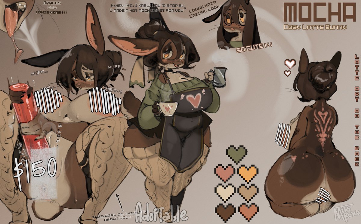 REKO โโโ
๐ฆ๐ญ๐ (@missrek0) on Twitter photo Thicc, shy, and hopelessly crushing on youโฆ ๐ฐ๐
Meet MOCHA, your bunny girl ready to hop into your lifeโ
24 hs Auction | NSFW tiers ๐ฅ
Exclusive alts. ver for this auction!
Mochaโs got her eyes on youโฆ Will you take her home?
ych.commishes.com/auction/show/4โฆ
#furryadopt #adoptables Thicc, shy, and hopelessly crushing on youโฆ ๐ฐ๐
Meet MOCHA, your bunny girl ready to hop into your lifeโ
24 hs Auction | NSFW tiers ๐ฅ
Exclusive alts. ver for this auction!
Mochaโs got her eyes on youโฆ Will you take her home?
ych.commishes.com/auction/show/4โฆ
#furryadopt #adoptables