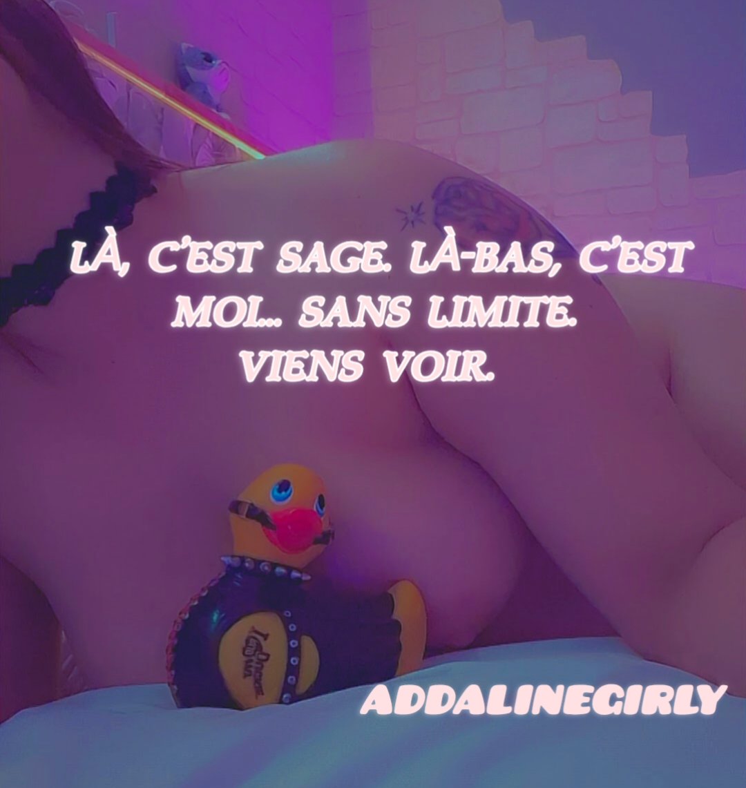 « J’adore quand tu me regardes…
Mais j’aime encore plus quand tu me rejoins.
Viens, c’est par ici. 😈
mym.fans/Addaline-girly
<a href="/AmatriceFr/">Amatrices FR</a> 
<a href="/PartageDefiHot/">PartageDéfiHot</a> 
<a href="/OrgasmicGroup/">Virtual Orgasmic Group 100k 🔞</a> 
<a href="/FrancaiseSexy/">FrançaiseSexy</a> 
<a href="/lafrancecoquine/">La France Coquine</a> 
<a href="/AmatricesCoquin/">AMATRICES COQUINES</a> 
<a href="/retweetmodel/">😈R T M😈</a> 
<a href="/DLingeriesexy/">🌶DLingeriesexy🌶</a>
<a href="/_coyotes_girls/">Coyote girls</a>