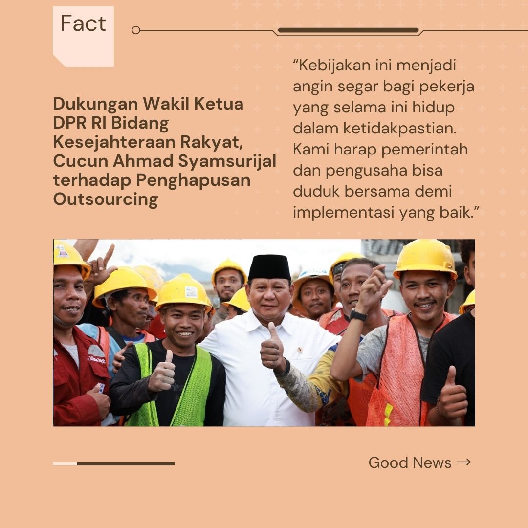 Rakyat6dua's tweet image. Presiden Prabowo menunjukkan komitmen nyata terhadap kesejahteraan buruh dengan menghapus sistem outsourcing. Buruh tidak lagi jadi korban ketidakpastian kerja.
#HariBuruh #Outsourcing #PenghapusanOutsourcing #SatgasPHK