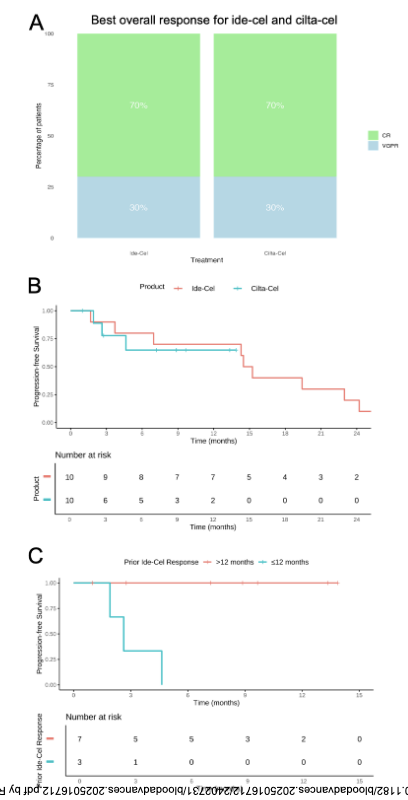 Myeloma_Doc's tweet image. #Myeloma Paper of the Day: Sequential treatment with two different commercially approved BCMA CAR-T products (ide-cel -> cilta-cel) is both feasible and effective, particularly in patients with prolonged responses to initial BCMA CAR-T therapy: pubmed.ncbi.nlm.nih.gov/40644619/. #mmsm