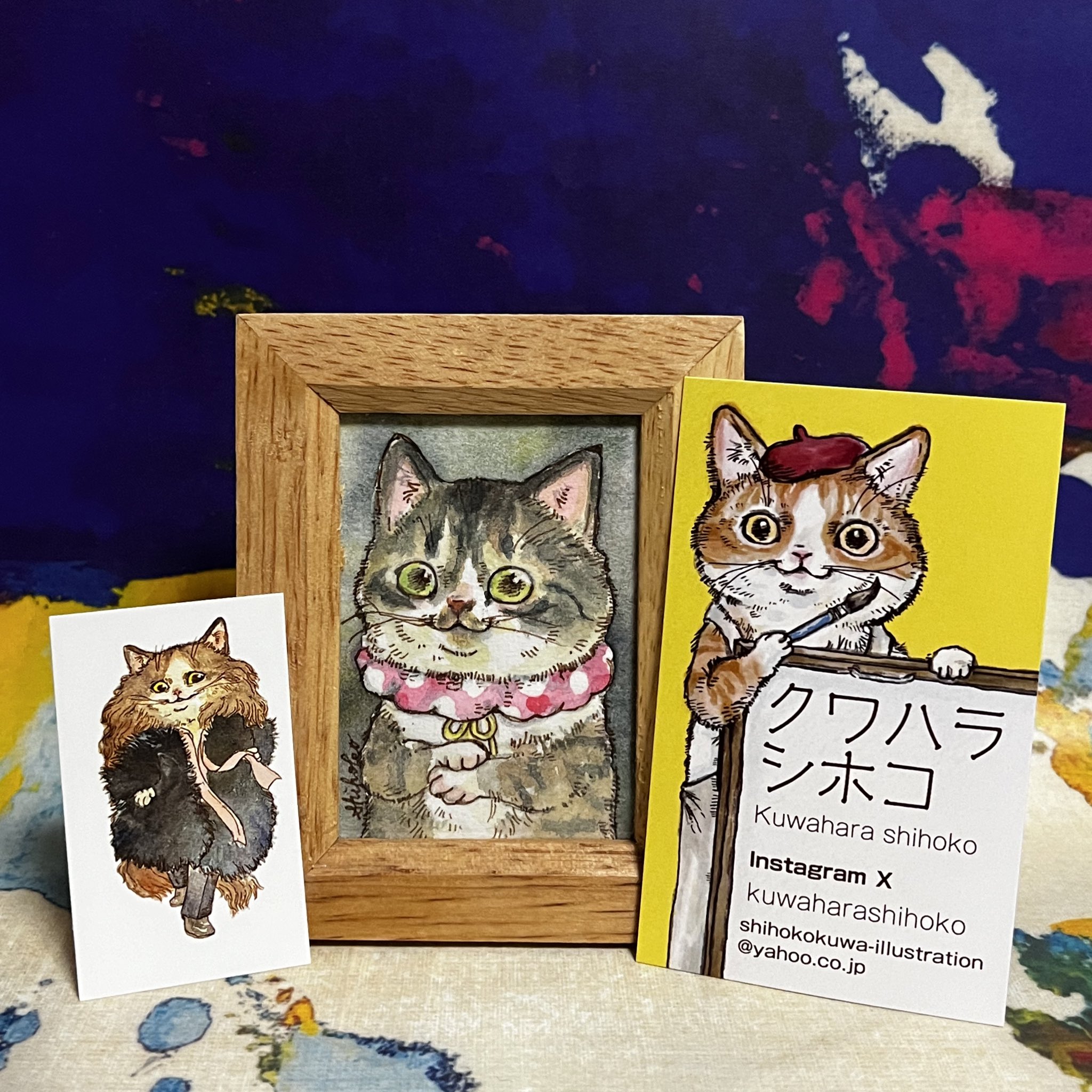 原画 デザイン画 HISUI 猫 #68 原画 デザイン画 HISUI 猫 #68 - 絵画セール