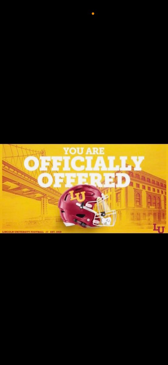 BEYOND BLESSED TO RECEIVE AN OFFER FROM <a href="/oaksfb/">Lincoln University Football</a> <a href="/Coach_Michieli/">Coach Dyl</a>