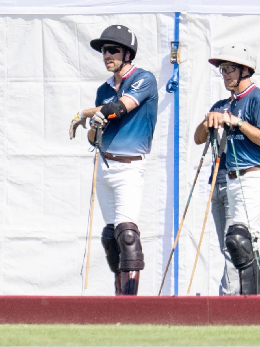 The Prince Wales taking part in the Out-Sourcing Inc. Royal Charity Polo Cup 2025 at Guards Polo Club.
