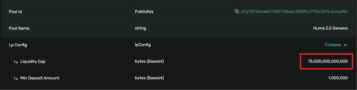 #HumaFinance 开了 7 月份的池子

<a href="/humafinance/">Huma Finance 🟣</a>  给 OG 和 Vanguard 的早鸟池子是早上 8 点开启，到目前近 5 个小时，还没打满
—— 看来 OG 和 先锋们的钱包已经被榨得差不多了 😂

看了一眼链上，Huma 2.0 存款上限提高到 75M
而截止 6 月，池子上限是 65M
—— 7 月新开额度 10M
