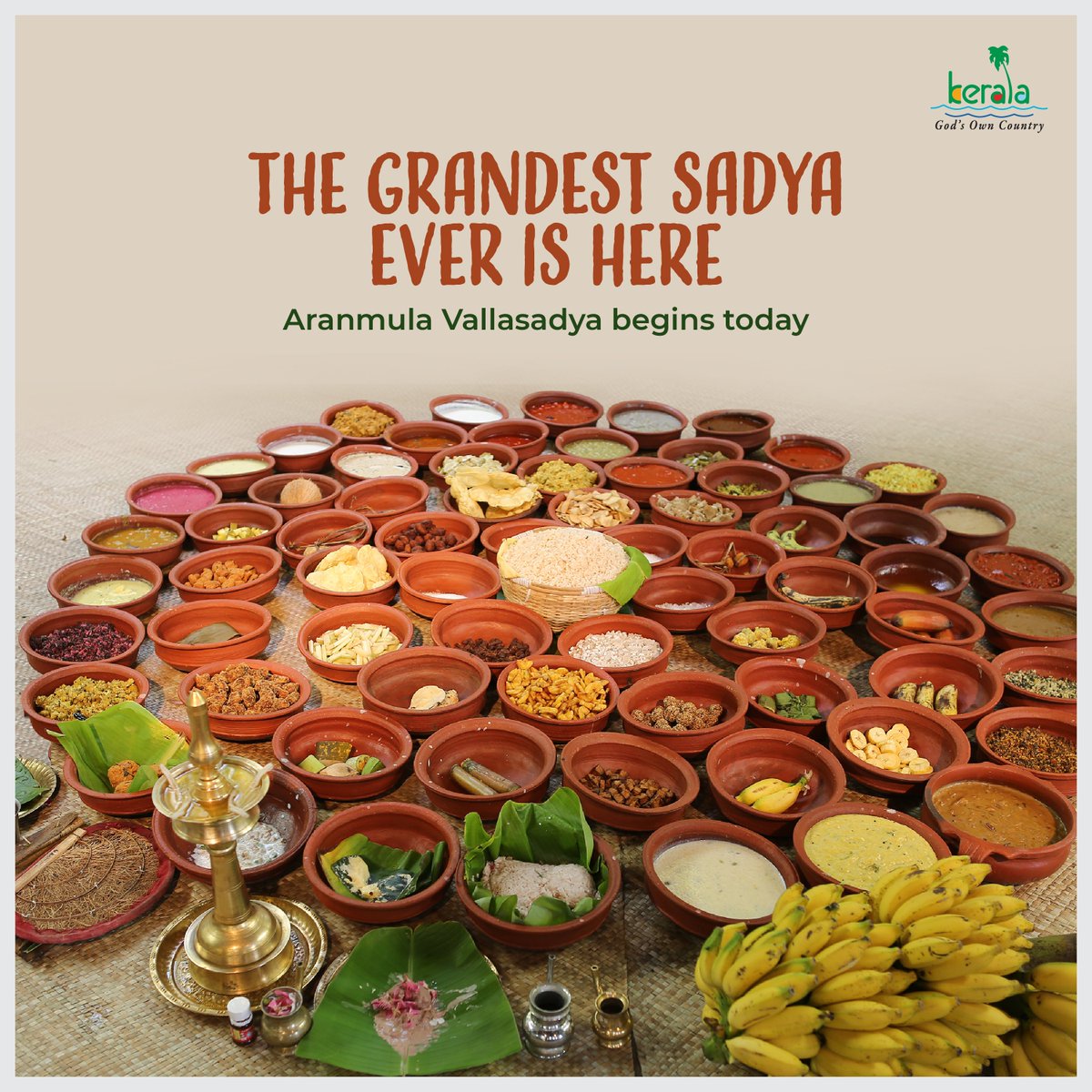 A 700-year-old tradition. 60+ dishes. The echo of boat songs all around.  It’s a feast that hits every note. The Aranmula Vallasadya is a culinary and cultural experience you simply can’t miss.

#Aranmula #Vallasadya #KeralaTourism