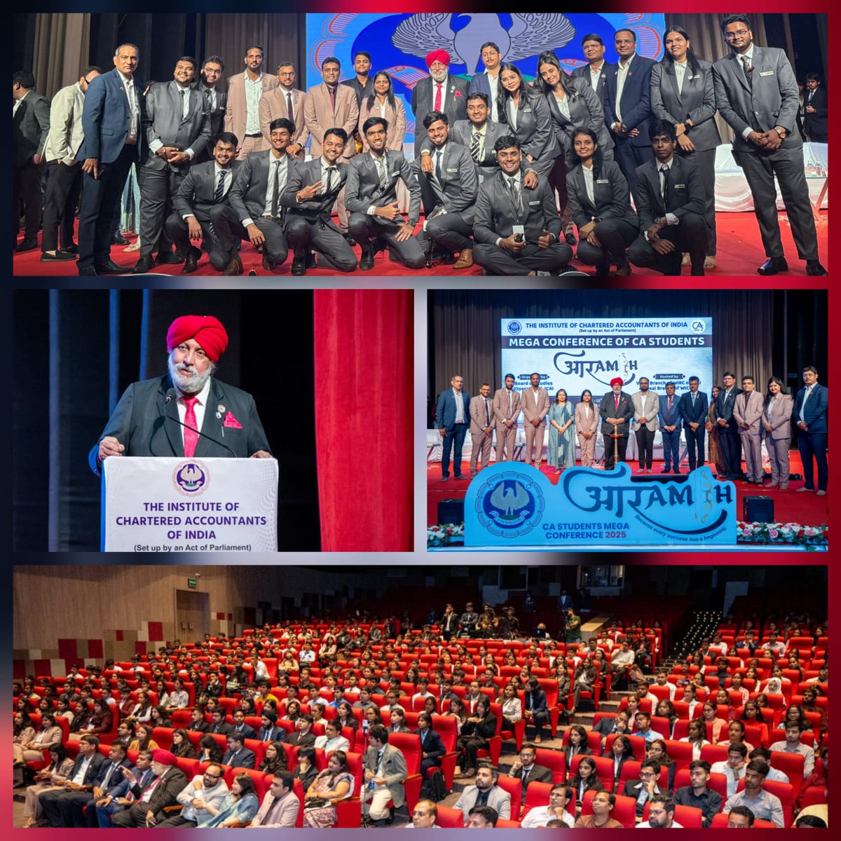 theicai's tweet image. CA. Charanjot Singh Nanda, President, ICAI, addressed aspiring Chartered Accountants with inspiring words of wisdom at the Mega CA Students Conference – Aarambh in Vasai, organized by BOS (O) – ICAI. He was joined by CCMs, WIRC and Vasai Branch MC members.
#Vishwasniya