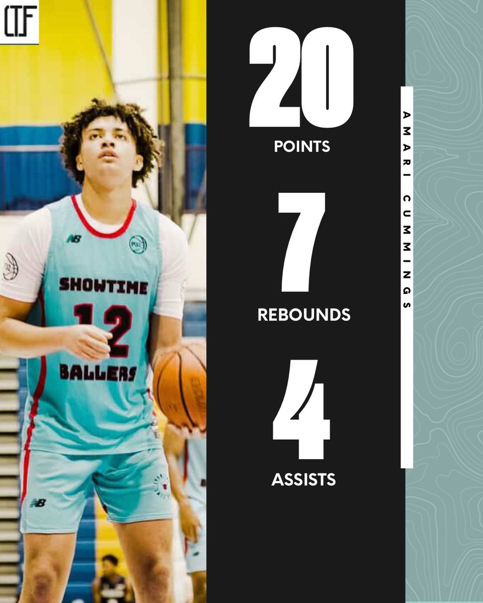 Amari Cummings (’26) fills it up 

— 20 PTS | 7 REB | 4 AST 🔥

At 6′4″, he’s a tough cover with a smooth handle, confident jumper, and real playmaking vision. One of the more slept-on guards in the 2026 class. 📈💯