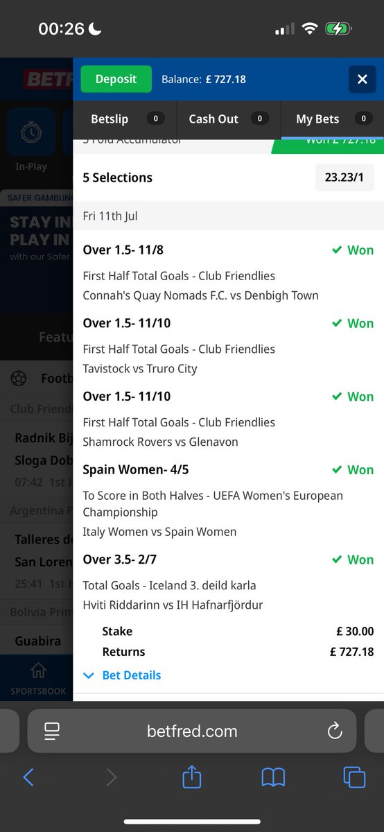 MSWFootballTips's tweet image. 2 Winner From This Weekend, What A Weekend It Has Been!!

Follow And Share, More Tips Incoming⚽️

#gambleresponsibly #footballtips #bettingtwitter #GamblingTwitter