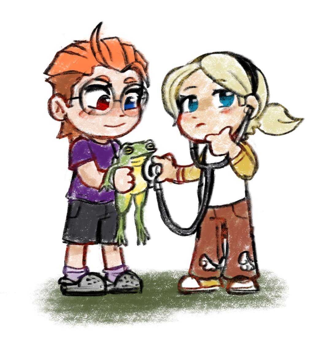 What if they were kids together... 
#Mercy #Moira #moicy #overwatch