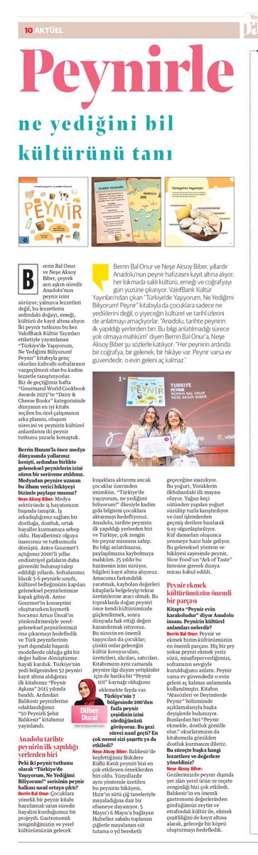 🇹🇷 15 Temmuz şehidimiz, gazetemizin foto muhabiri Mustafa Cambaz’ı ağabeyi Ali Cambaz anlattı.
🎞️ “Son Sefer” filmiyle 15 Temmuz’un sessiz kahramanları ekranda.
🎬 Filistinli yönetmen Hanna Atallah ile sinema tutkusunu konuştuk.
🧀 Anadolu’nun peynir mirası miniklerle buluştu.