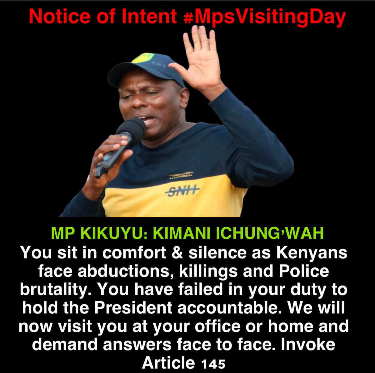 Your oath was to the constitution, not the President. Invoke Article 145 now. You are counted as one of the enablers. #MpsVisitingDay