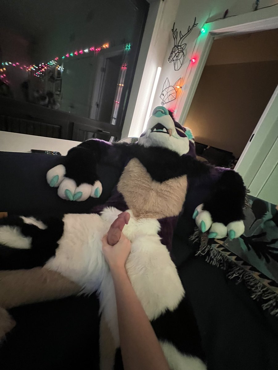 Man, your paw feels so good on my cock 🥵 
Tell me all the dirtiest things you wanna do with it next~ 🥵